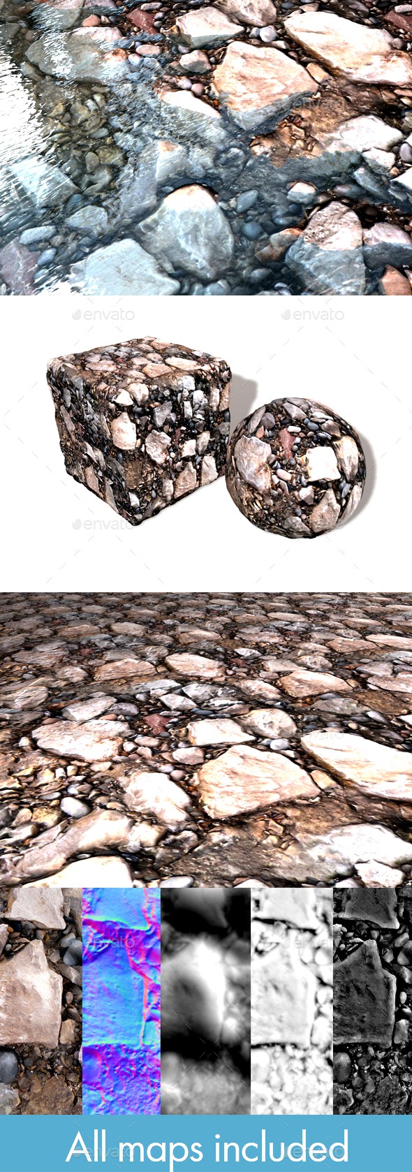 Ground Rocks Seamless Texture