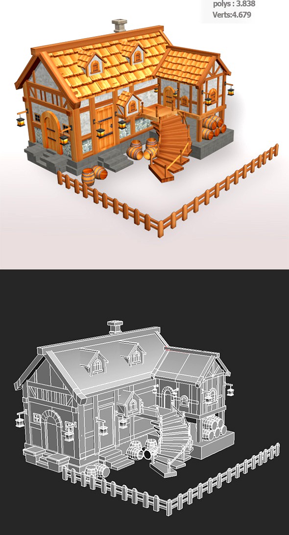 Tavern Low Poly