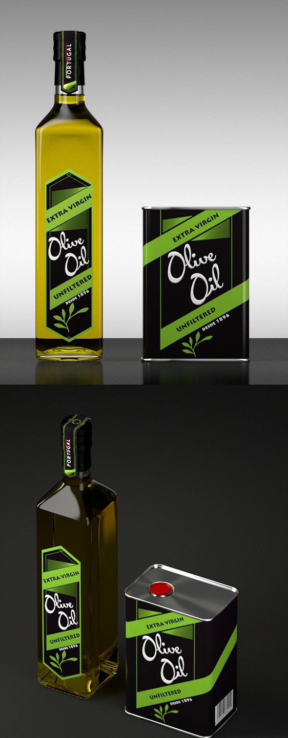Olive Oil \\ Models and Render Scene