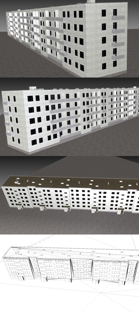 Low Poly Building 3 for game