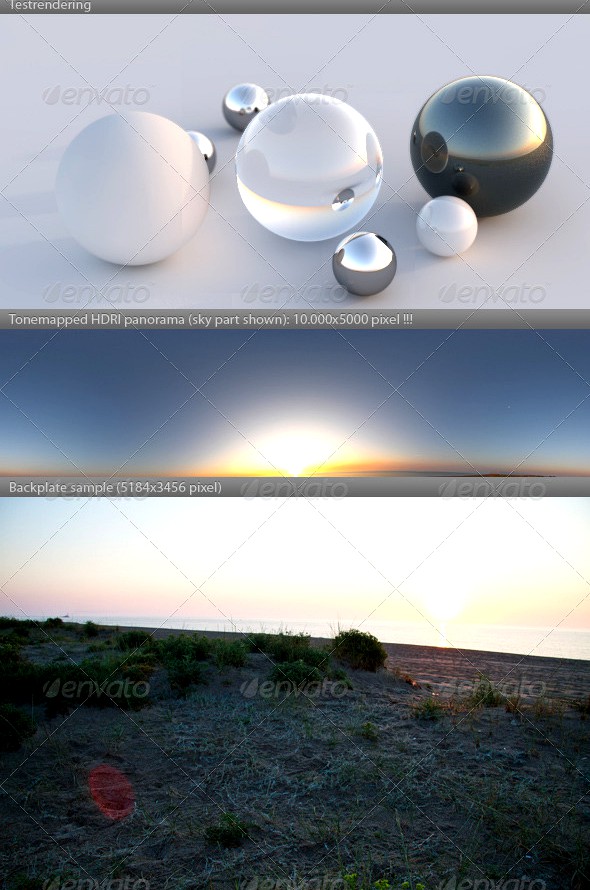 HDRI spherical panorama -0625- dawn sunrise