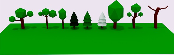 Lowpoly Tree pack