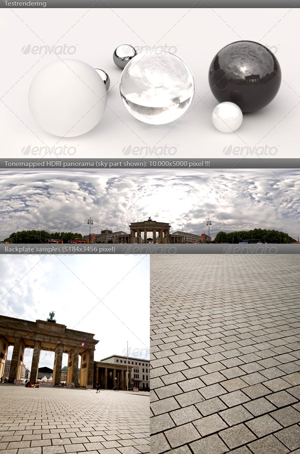 HDRI spherical panorama -1017- cloudy sky BERLIN