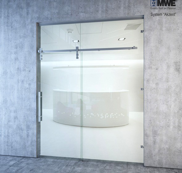 Sliding door system "Akzent" by MWE factory