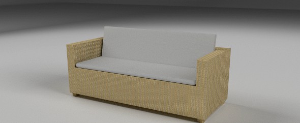 Wicker Couch