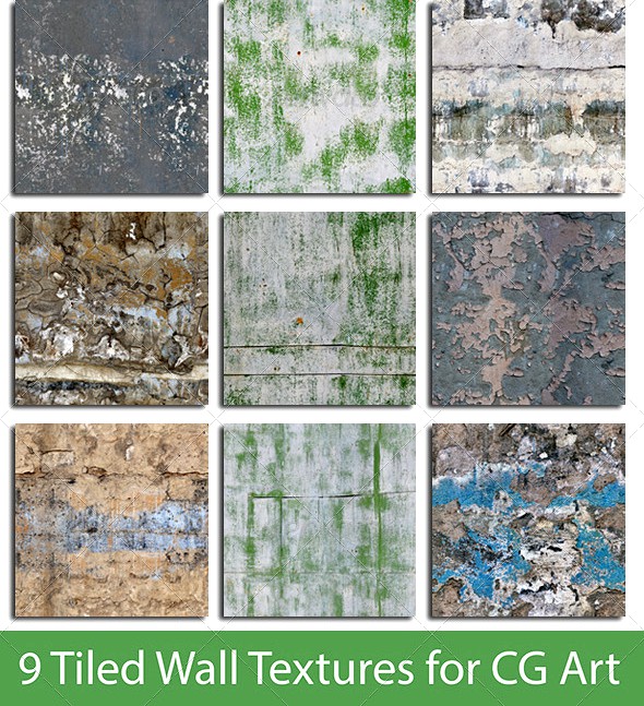 9 Tiled Wall Textures #2