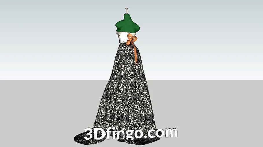 Female Mannequin/Statue 3d model