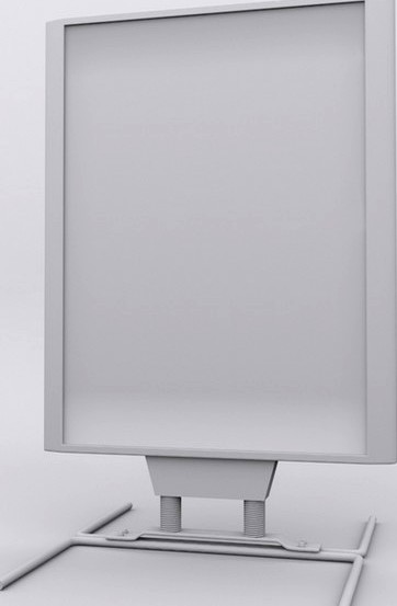 sidewalk poster stand