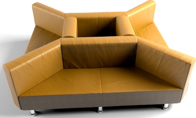 sofa in the waiting area