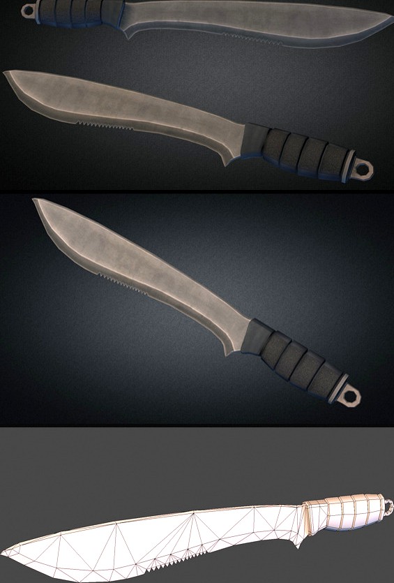 Machete Low Poly