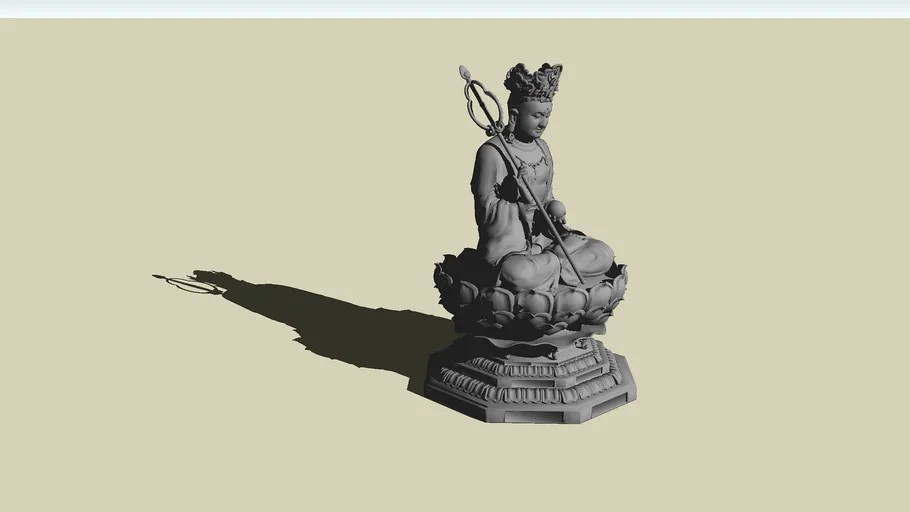 15.3D+Buddha+china+Statue+Dia Tang Vuong Bo Tat
