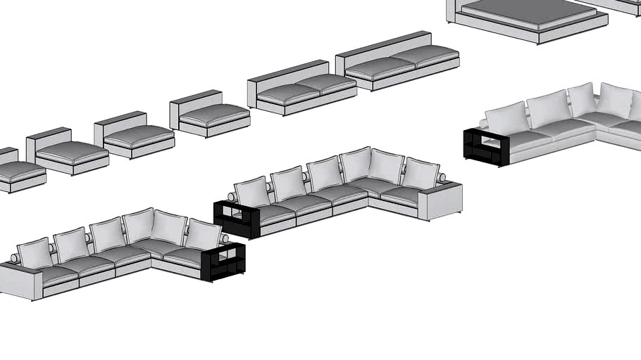FLEXFORM - GROUNDPIECE SOFA