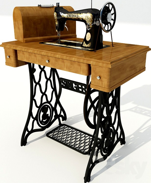 sewing machine, singer