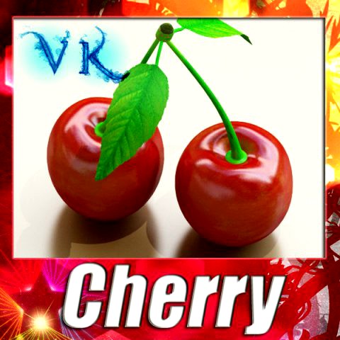Photorealistic Cherries High Res 3D Model