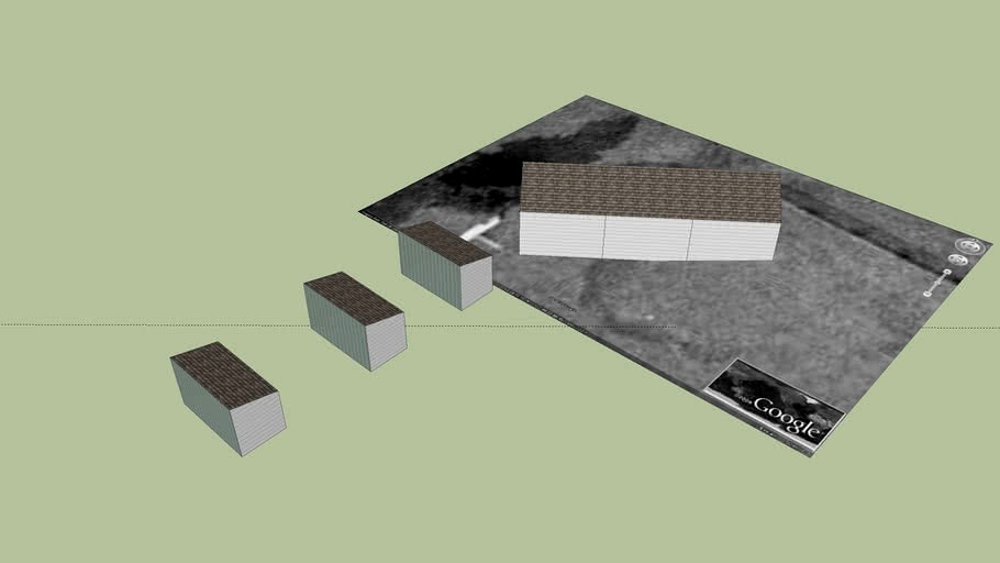 Quick Model of a Proposed Timber Drying Barn at Fort Worden