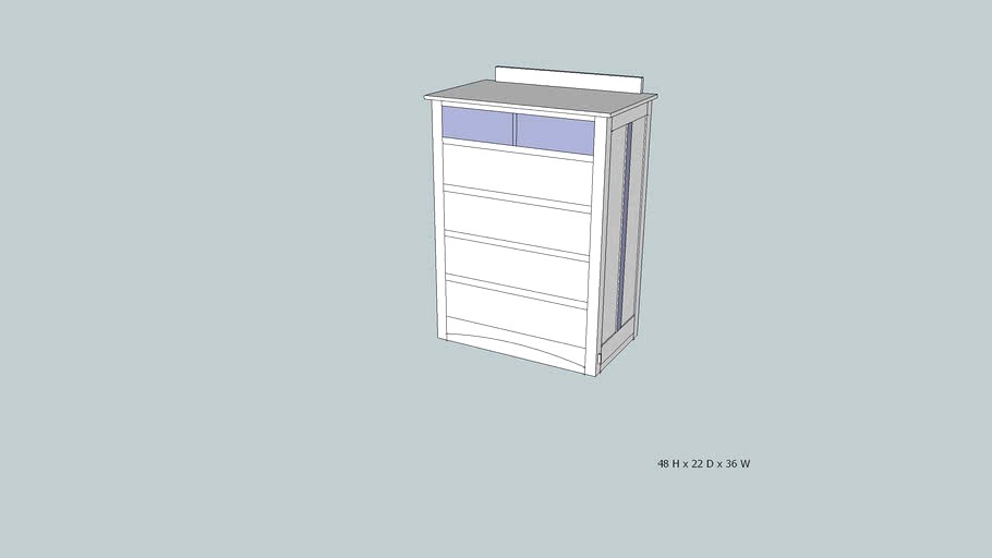 Mission 6 Drawer Dresser Block Design