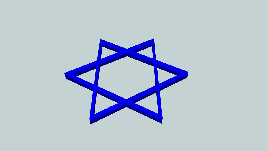 Star of David in 3D (Magen David)