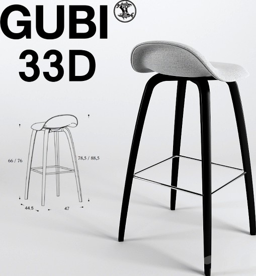 GUBI 33D Fully  Upholstered Hallingdal