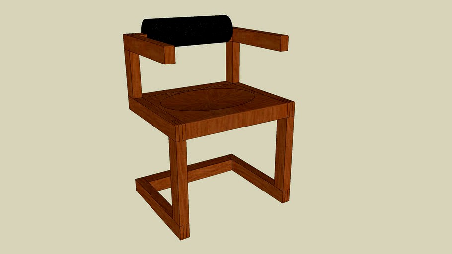 chair with armrest - Stuhl mit Armlehne