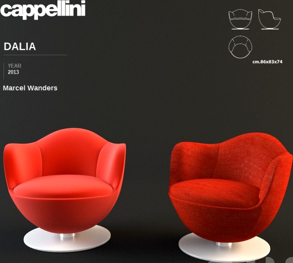 Cappellini Dalia armchair - Marcel Wanders
