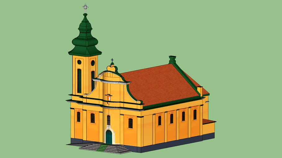 Az ajkai Jézus Szive katolikus templom.