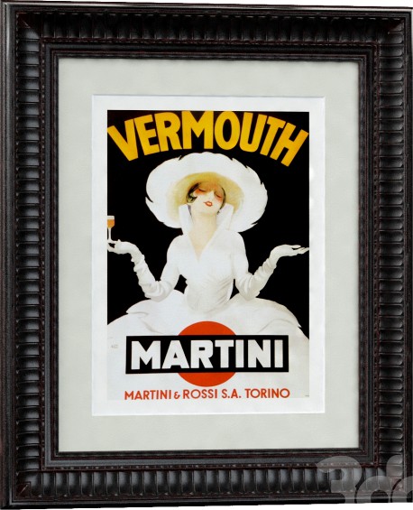 Vermouth Martini (ca. 1918) Framed Print