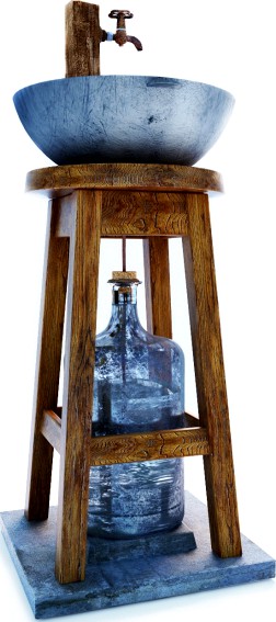 Декоративный раковина-фонтан