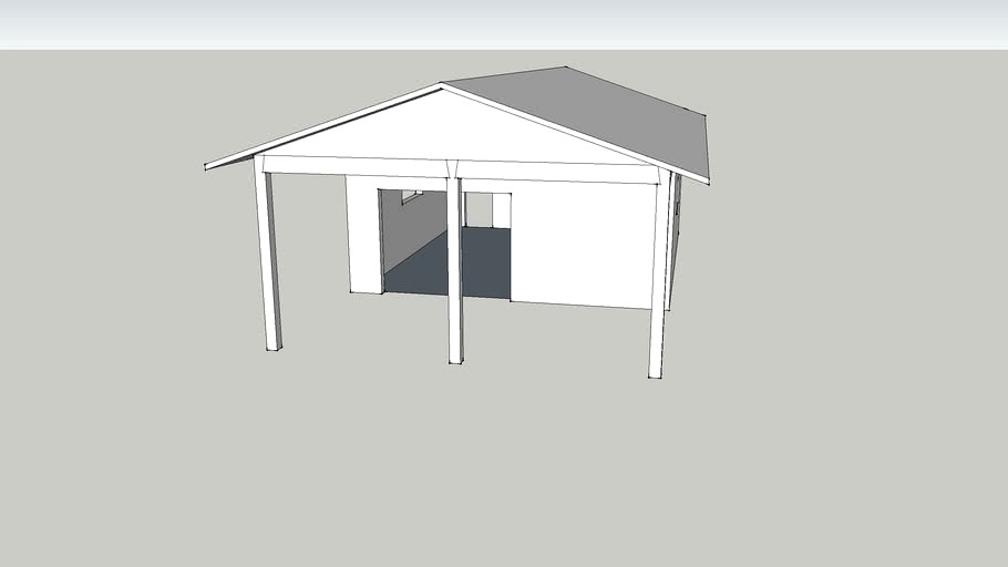 Garage with timberframe add on by Mike