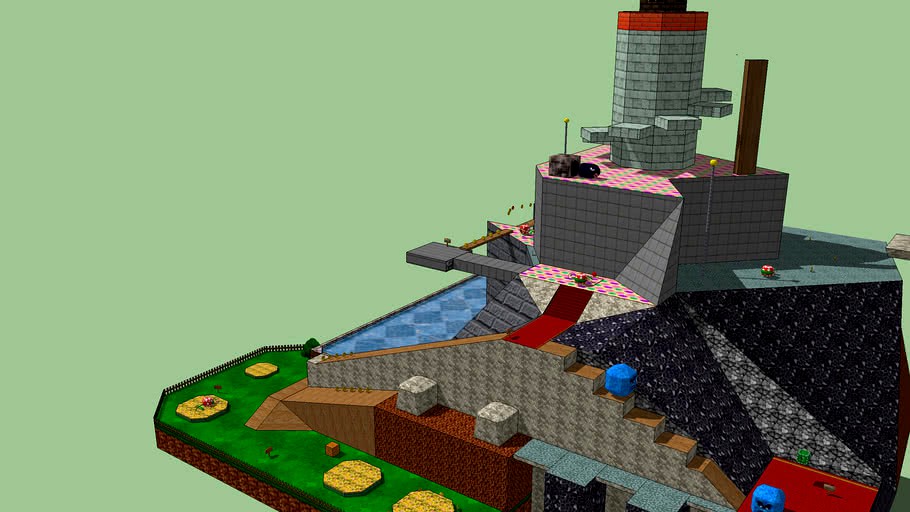 Super Mario 64 : Beta Whomp Fortress