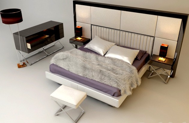 Modern italian bed