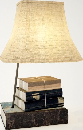 MDF LAMP WITH BOOKS