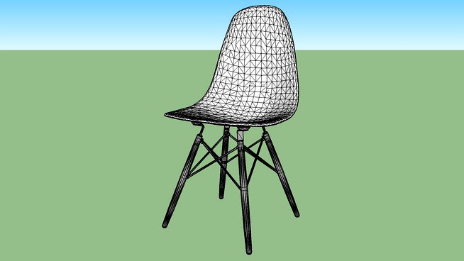 DSW chair, Ray & Charles Eames by Own Design Rendering
