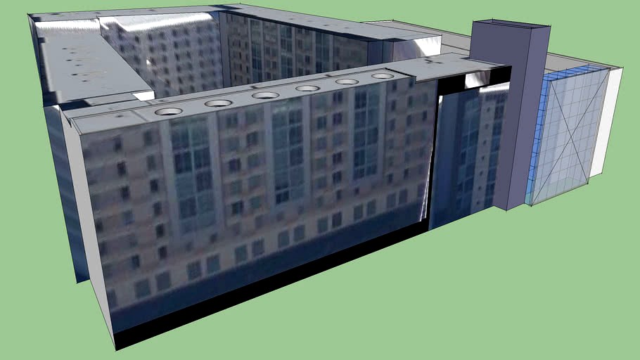 University of Houston Calhoun Lofts Apartments 3d model