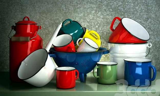 Набор эмалированной посуды