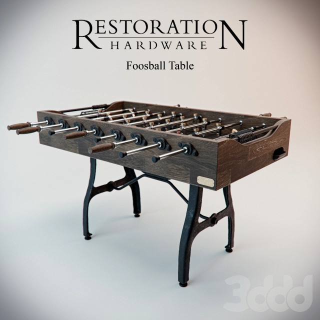 Restoration Hardware Foosball Table 3d model