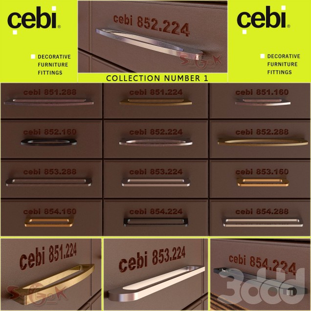 Ручки мебельные CEBI. Подборка №1