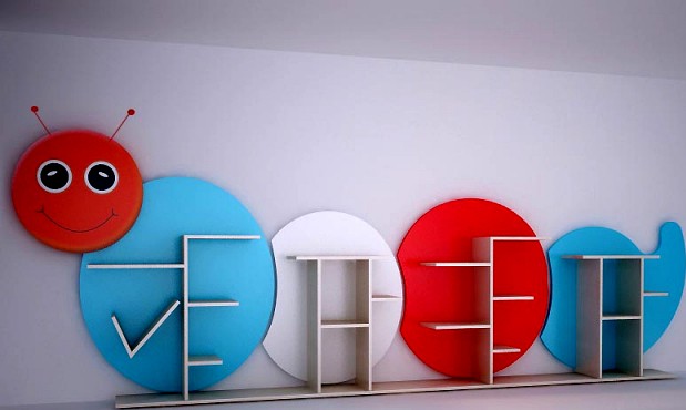 Детский шкаф гусеница