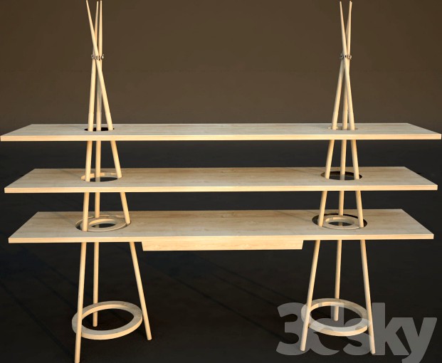 Multifunctional modular shelf Tipi