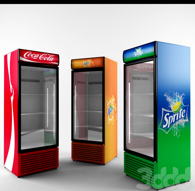 Холодильники для напитков Coca-Cola, Fanta, Sprite