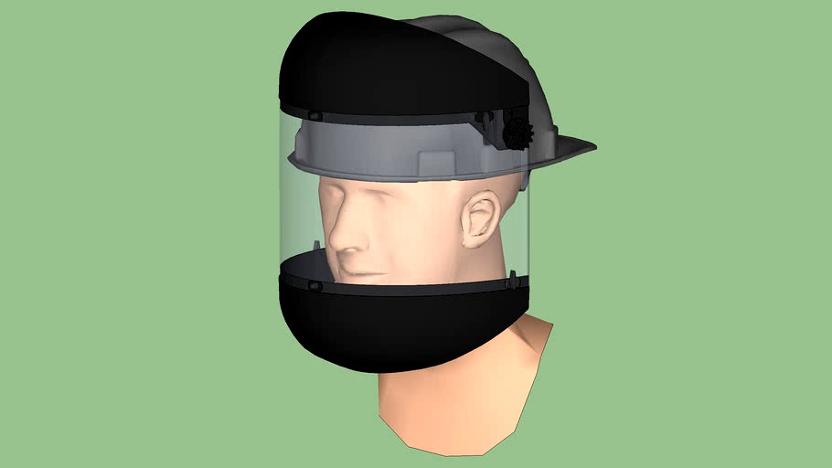 Safety First Series Eyewear Hard Hat Max Face Shield w/ Chin