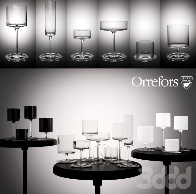 Orrefors glasses by Karl Lagerfeld