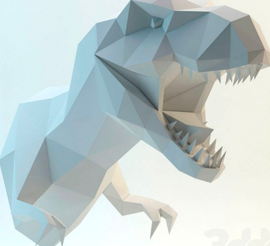 Trex head lowpoly
