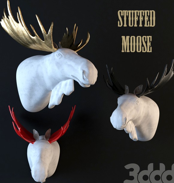 Stuffed moose
