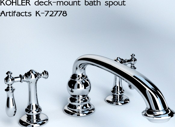 KOHLER deck-mount bath spout Artifacts K-72778