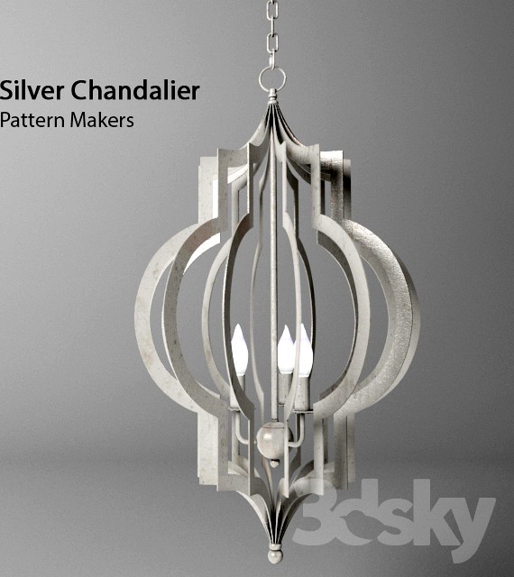 Hampton Lighting_Pattern Makers Silver Chandalier