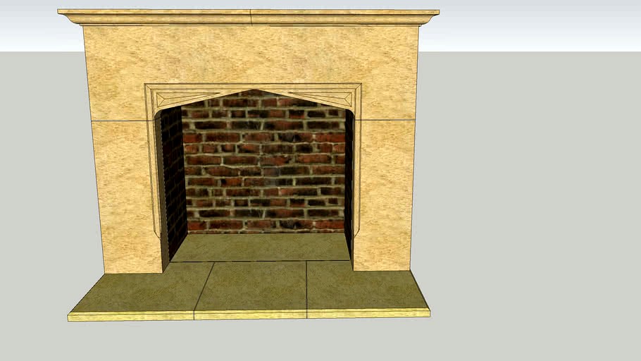 english stone fireplace