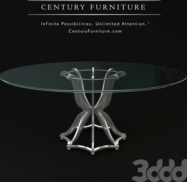 Century Furniture Omni Metal base dining table