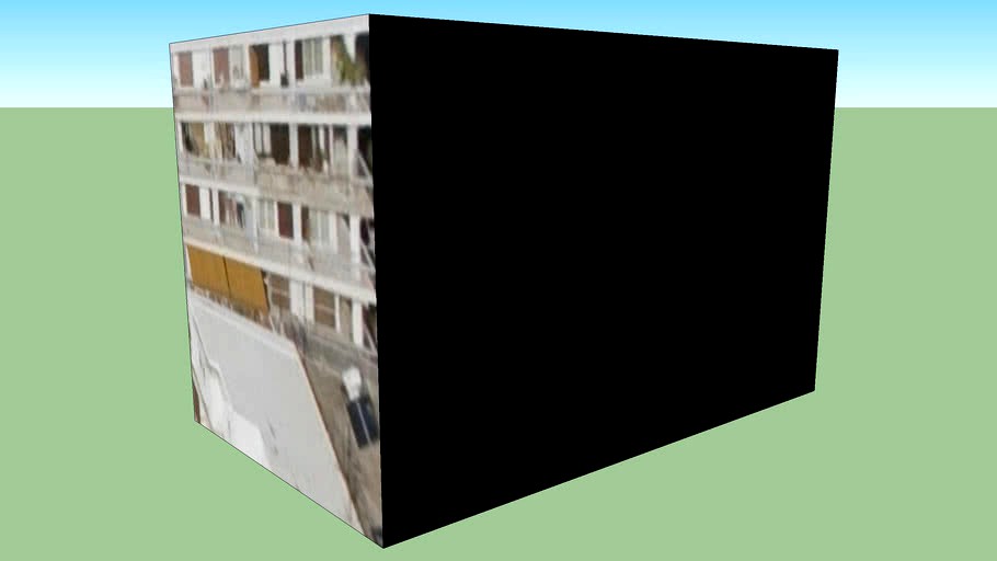 Gebäude in Zografos, Griechenland 3d model