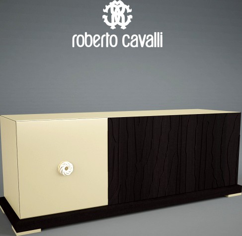 Roberto Cavalli home/ low sideboard/ sahara
