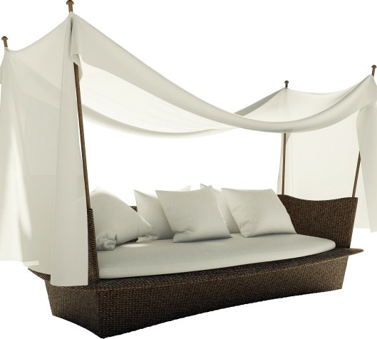 Beach Furniture Soft Seating With Shade